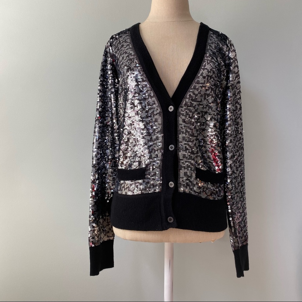 Victoria’s Secret PINK Sequin Boyfriend Cardigan